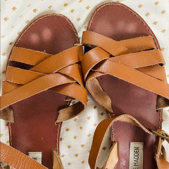 Steve Madden Boho Leather Sandals - Picture 1 of 4